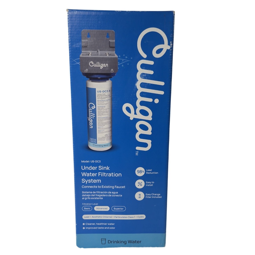 Culligan Under Sink Water Filtration System US-DC3 New